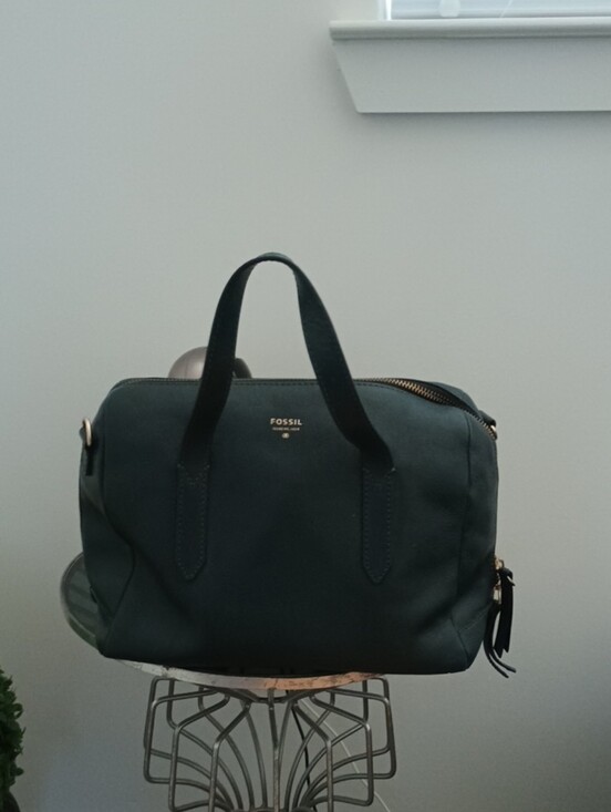 Fossil Handbags - Fossil Dual-Handle Satchel with Gold Hardware